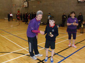 Wilson Sloan receiving his award for outstanding contributor