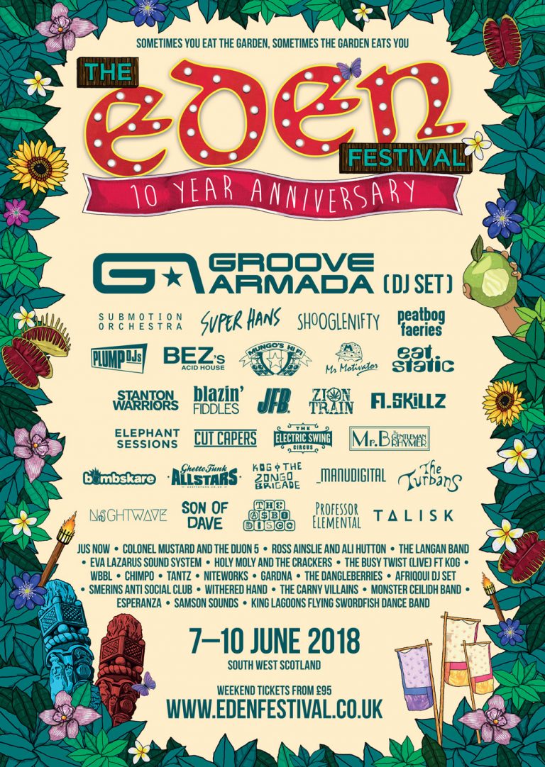 Eden Festival Announce Headline Acts for 10th Anniversary