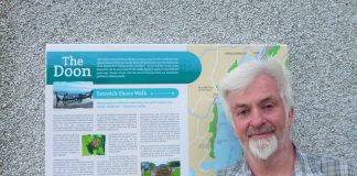 Kirkcudbright Bay’s new information panel tackles the ‘Doon’ or ‘Dhoon’ issue head-on!