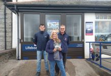 Crime writer visits Kippford RNLI ahead of new novel 