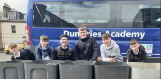 Dumfries Academy pupils dig wheelie deep