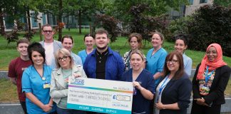 Callum’s epic walk raises £13,000 for DGRI Ward That Helped His Mum