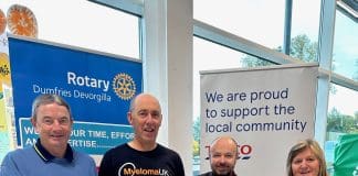 Dumfries Rotary Raise Over £800 for Myeloma UK