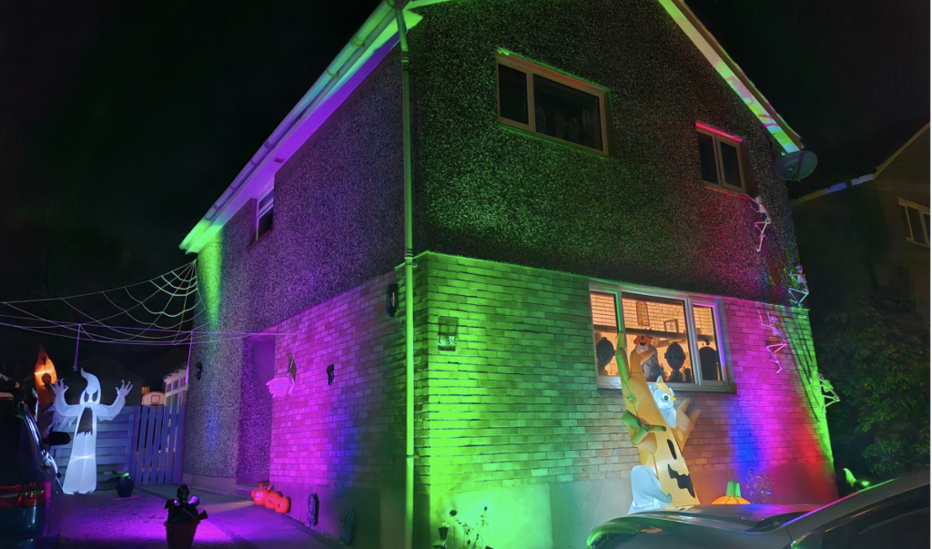 THOUSANDS RAISED FOR CHAIRTY BY CALSIDE COUPLE AND THEIR SPOOKTACULAR HOME