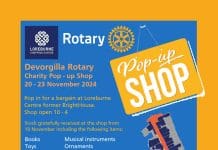 DUMFRIES ROTARY TO POP UP AT THE LOREBURNE CENTRE THIS NOVEMBER