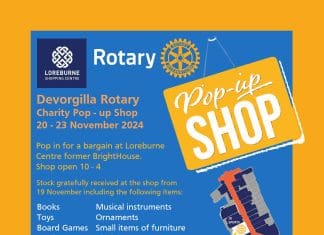 DUMFRIES ROTARY TO POP UP AT THE LOREBURNE CENTRE THIS NOVEMBER