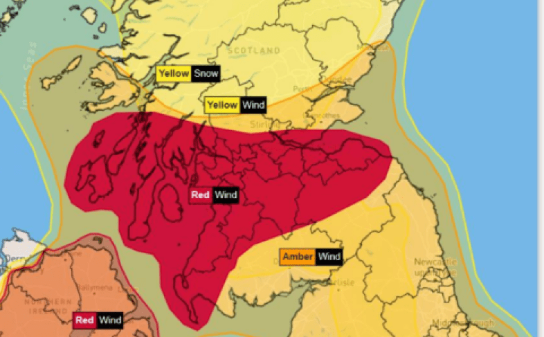 Due to Storm Eowyn and the Red and Amber weather warnings that are in place covering our region, and in line with Police Scotland and Met Office guidance, Dumfries and Galloway council have taken the decision to close all non-essential council buildings on Friday 24 January.