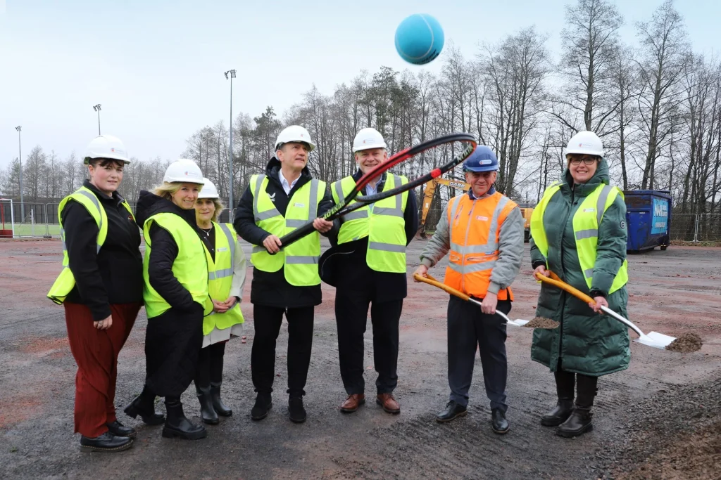 Work Starts On £2.3 Million Pound indoor tennis centre in Dumfries